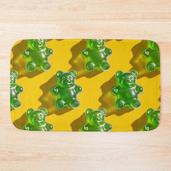 Item preview, Green Gummy Bear Pattern designed and sold by NicolasGlowArt.