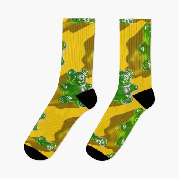 Item preview, Green Gummy Bear Pattern designed and sold by NicolasGlowArt.