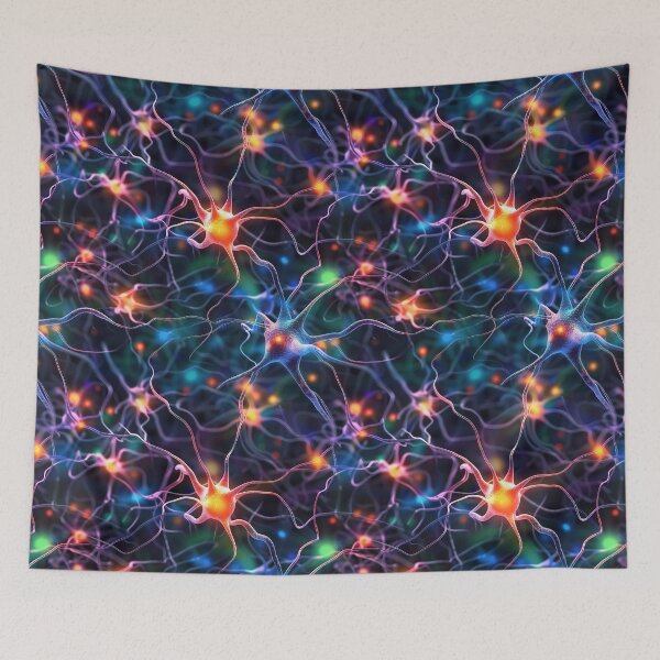 Item preview, Geeky Nerdy Synapse Psychedelic Smooth Criminals designed and sold by GroovyPixels.