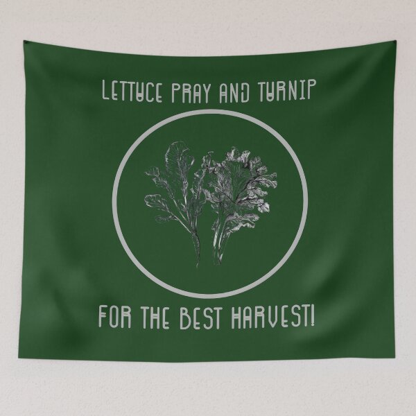 Item preview, Lettuce Pray and Turnip Plants Funny Epic Gardening Design for Christian Gardeners designed and sold by jteart.