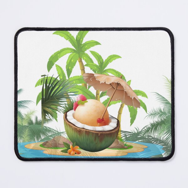 Item preview, tropical coconut lovers designed and sold by Yeyishop.