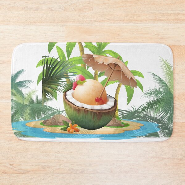 Item preview, tropical coconut lovers designed and sold by Yeyishop.