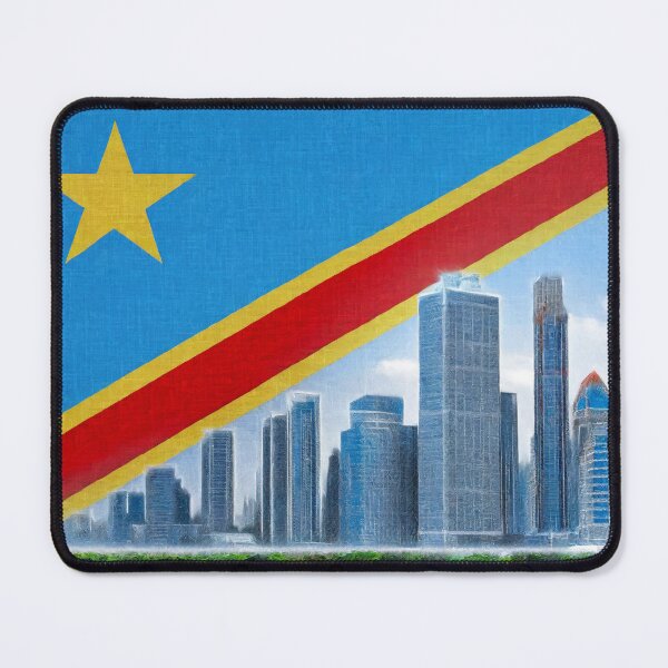 Item preview, Flag Of Congo With a Metropolitan city designed and sold by Leo Price.