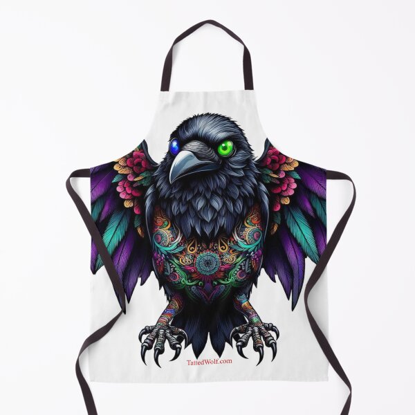 Item preview, Rare Tatted Crow with Heterochromia designed and sold by TattedWolf.