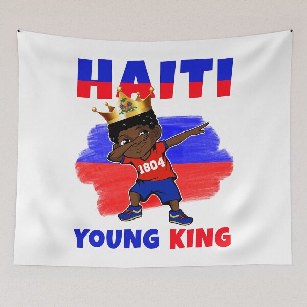 Item preview, Haiti Young King Haiti Flag Melanin for Black Boys Kids designed and sold by NUMAcreations.