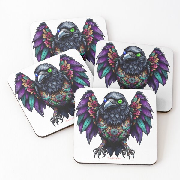 Item preview, Rare Tatted Crow with Heterochromia designed and sold by TattedWolf.