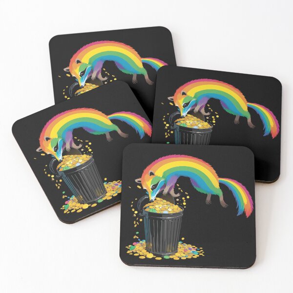 Item preview, Raccoon Treasure at the End of the Rainbow designed and sold by Slick-Waffles.