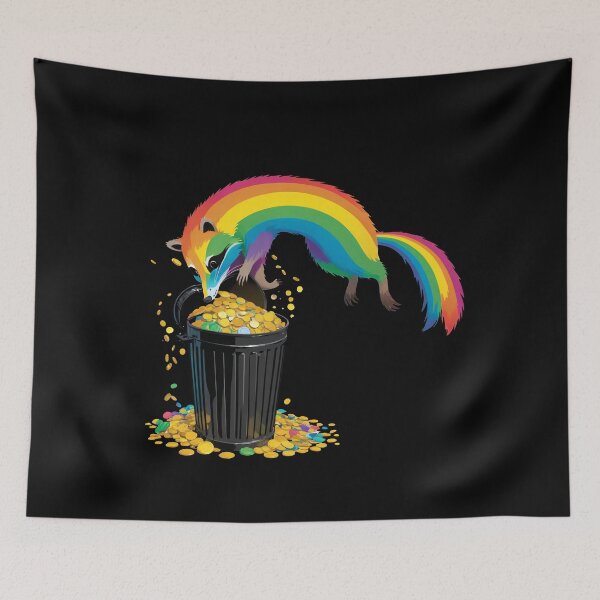 Item preview, Raccoon Treasure at the End of the Rainbow designed and sold by Slick-Waffles.