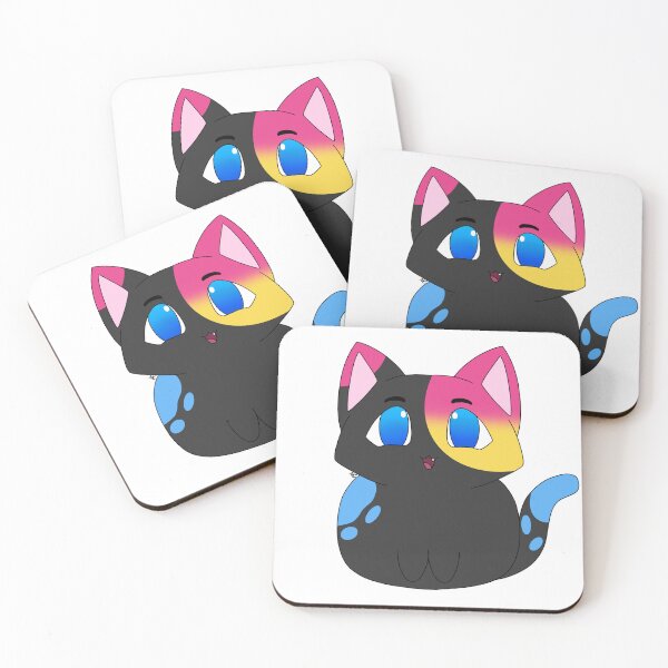 Item preview, Pansexual Pride Kitty designed and sold by AWCCreations.