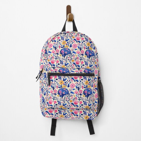 Item preview, Whimsical Floral and Brain Pattern on Light Background designed and sold by VoyteksDesigns.