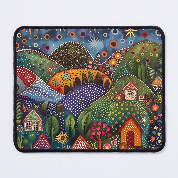 Item preview, Polka Dot Hillside Village designed and sold by Neika Shimm Designs.