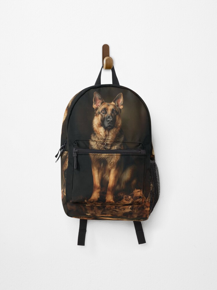 Thumbnail 1 of 3, Backpack, Golden Shepherd designed and sold by NotesFromUnder.