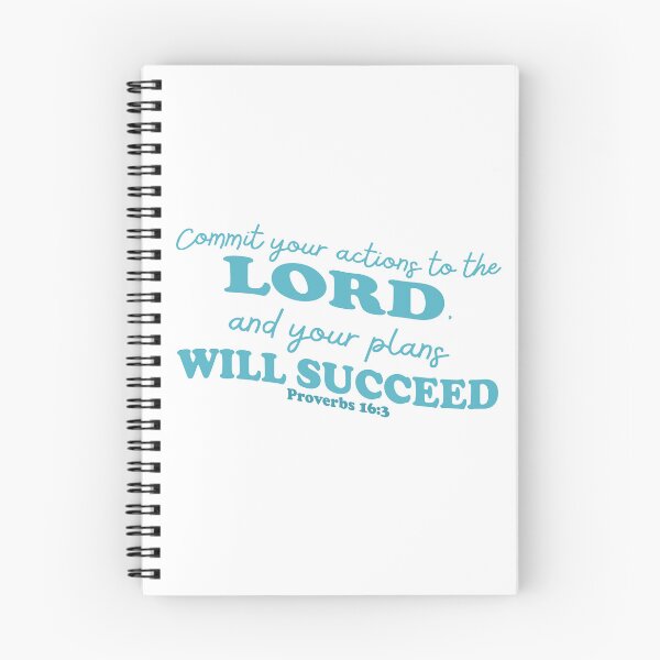 Item preview, Proverbs 16:3 - Bible Quote in Teal designed and sold by MagnoliaLamb.