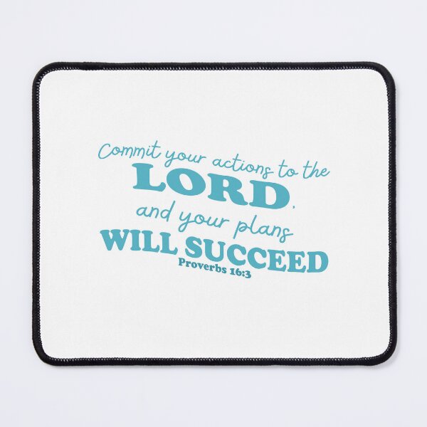 Item preview, Proverbs 16:3 - Bible Quote in Teal designed and sold by MagnoliaLamb.