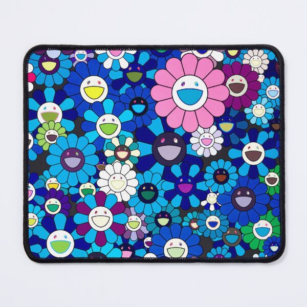 Item preview, Takashi Murakami Blue Flowers Art Prints Hypebeast Kaws Supreme Stretware Poster Japan Manga Colorful Pillow art designed and sold by Nicodemuss.