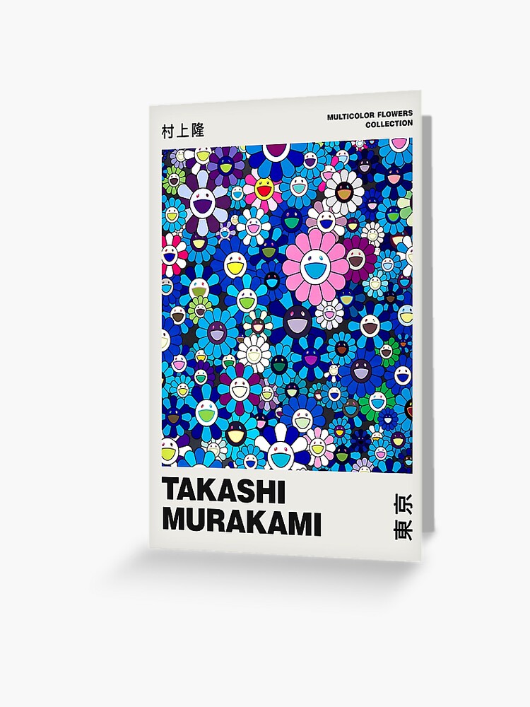 Takashi Murakami Blue Flowers Art Prints Hypebeast Kaws