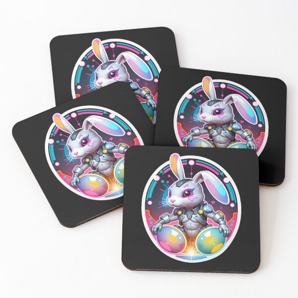 Item preview, Cool Cyberpunk Cyborg Rabbit designed and sold by TheArtOfPat.