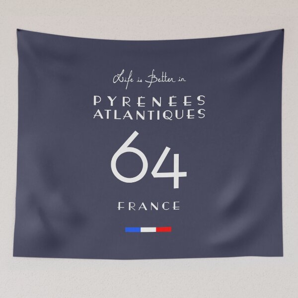 Item preview, Life is better in Atlantic Pyrenees Number 64 France designed and sold by frenchsalsa.