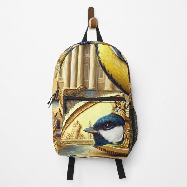 Item preview, King Great Tit Bird designed and sold by Emoji Emblems.