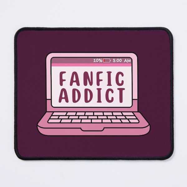 Artikelvorschau, Fanfic Addict - Rosa Laptop entworfen und verkauft von Neadoodles.