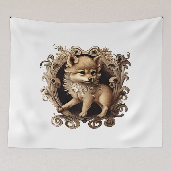 Item preview, Baroque little wolf designed and sold by Maker Magia.