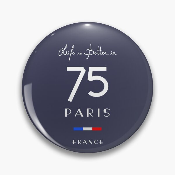 Item preview, Life is better in PARIS Number 75 France  designed and sold by frenchsalsa.