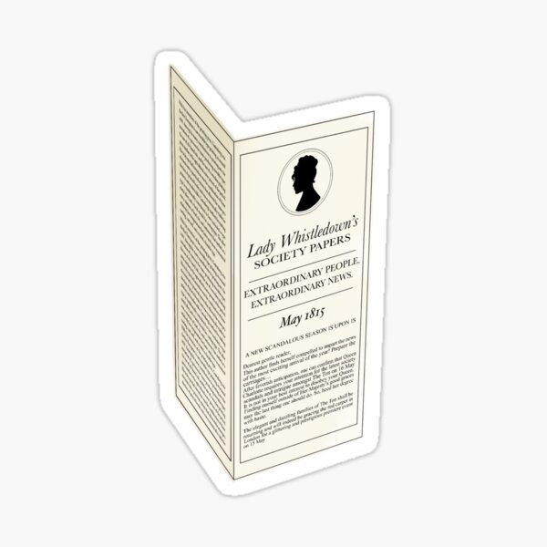 Aperçu de l'œuvre Documents de la Lady Whistledown Society - La Chronique des Bridgerton créée et vendue par Redfoxart21.