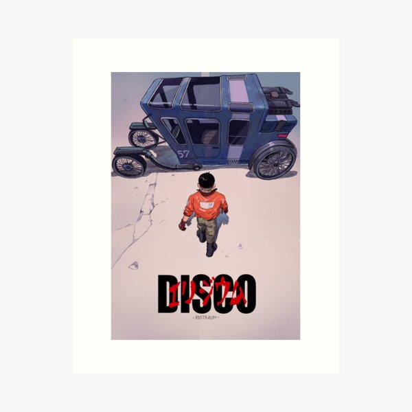 Item preview, Akira x Disco Elysium poster designed and sold by sunsetfoam.