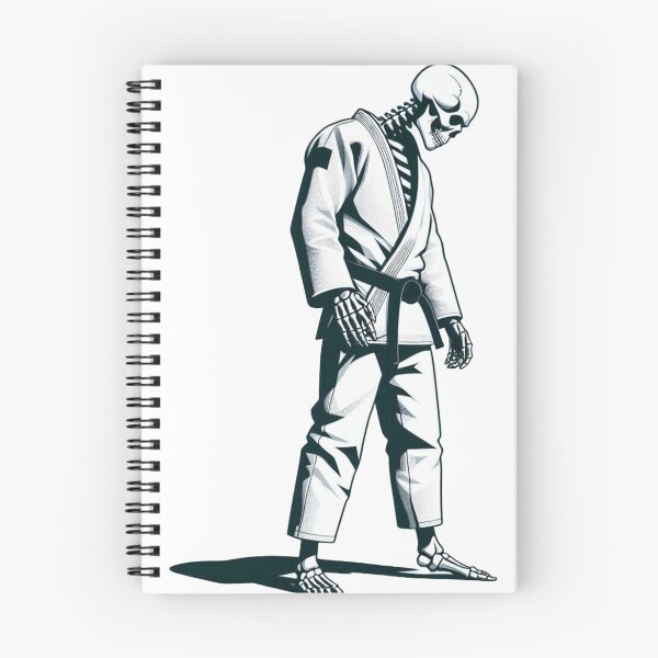 Item preview, BJJ Skeleton Art: Brazilian Jiu Jitsu Grappling Masterpiece designed and sold by Martial-Art-23.