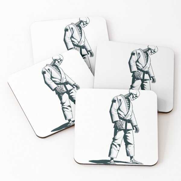 Item preview, BJJ Skeleton Art: Brazilian Jiu Jitsu Grappling Masterpiece designed and sold by Martial-Art-23.