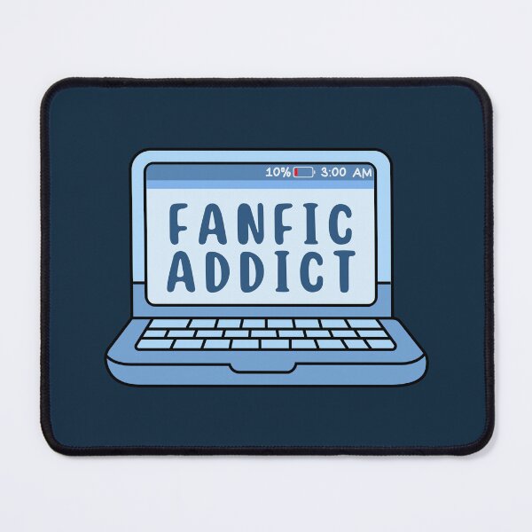 Item preview, Fanfic Addict - Blue Laptop designed and sold by Neadoodles.