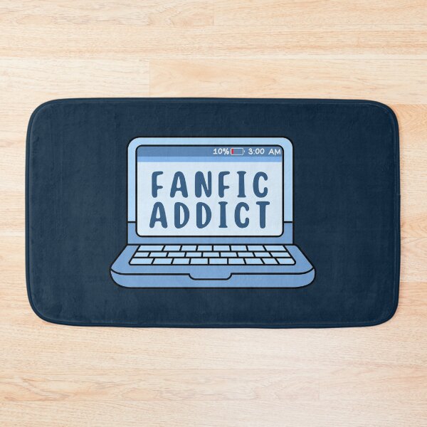 Item preview, Fanfic Addict - Blue Laptop designed and sold by Neadoodles.