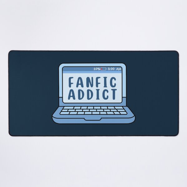 Item preview, Fanfic Addict - Blue Laptop designed and sold by Neadoodles.