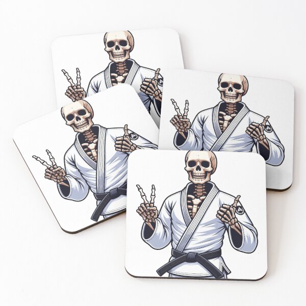 Item preview, Cool BJJ Skeleton Illustration: Brazilian Jiu Jitsu Style designed and sold by Martial-Art-23.