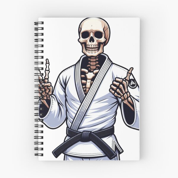 Item preview, Cool BJJ Skeleton Illustration: Brazilian Jiu Jitsu Style designed and sold by Martial-Art-23.