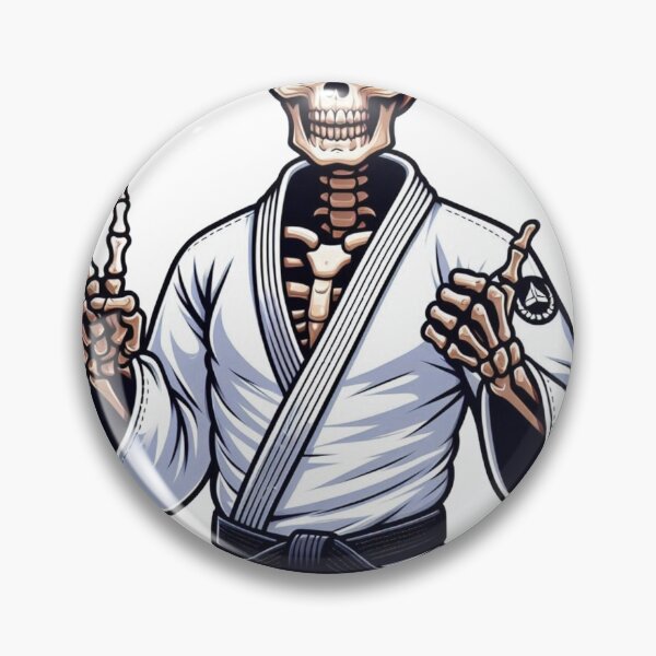 Item preview, Cool BJJ Skeleton Illustration: Brazilian Jiu Jitsu Style designed and sold by Martial-Art-23.