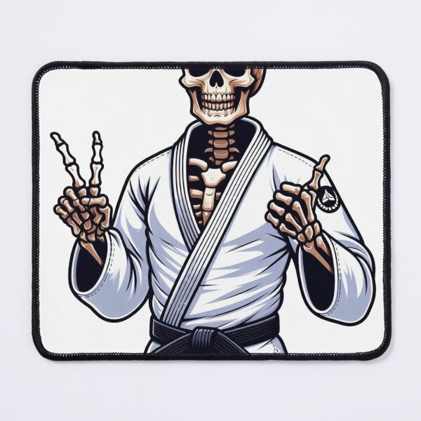 Item preview, Cool BJJ Skeleton Illustration: Brazilian Jiu Jitsu Style designed and sold by Martial-Art-23.