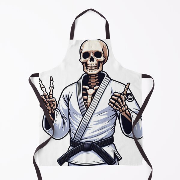 Item preview, Cool BJJ Skeleton Illustration: Brazilian Jiu Jitsu Style designed and sold by Martial-Art-23.