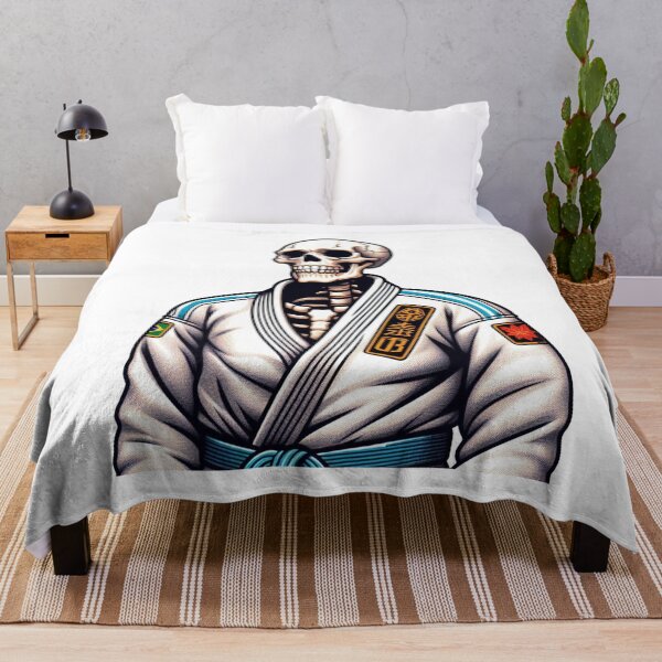 Item preview, BJJ Skeleton Champion: Unique Brazilian Jiu Jitsu Artwork designed and sold by Martial-Art-23.