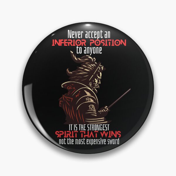 Item preview, NEVER ACCEPT AN INFERIOR POSITION designed and sold by Inspiretouplift.