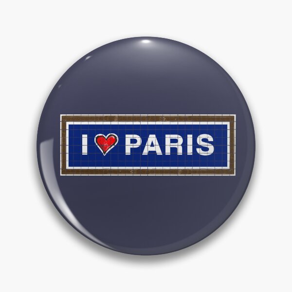 Item preview, I heart PARIS French Subway tile Retro Vintage style designed and sold by frenchsalsa.