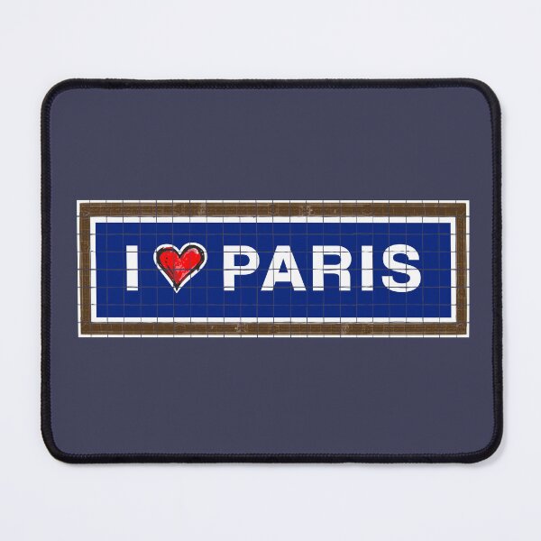 Item preview, I heart PARIS French Subway tile Retro Vintage style designed and sold by frenchsalsa.