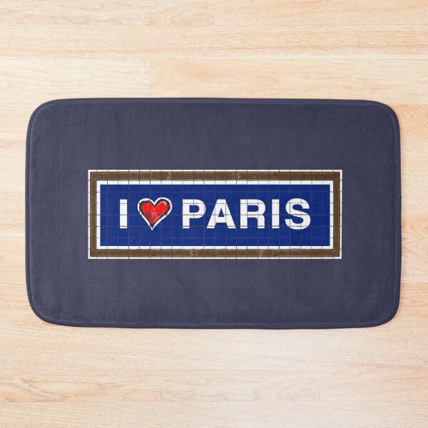 Item preview, I heart PARIS French Subway tile Retro Vintage style designed and sold by frenchsalsa.