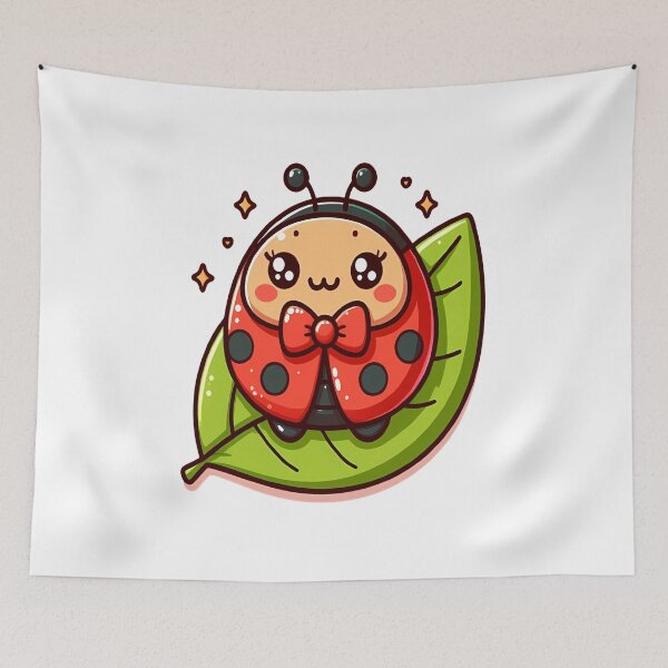 Item preview, Kawaii Ladybug: Wearing A Tiny Bowtie designed and sold by Ella_Sketch.