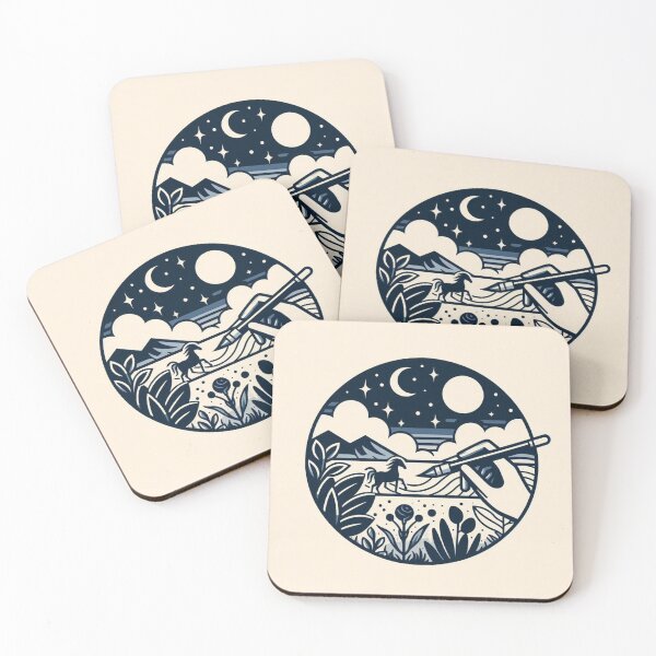 Item preview, artistic night designed and sold by FilomenART.