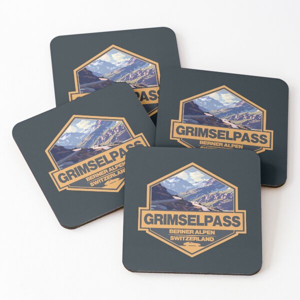 Item preview, Grimsel Pass Switzerland Travel Art Badge designed and sold by KrisSidDesigns.
