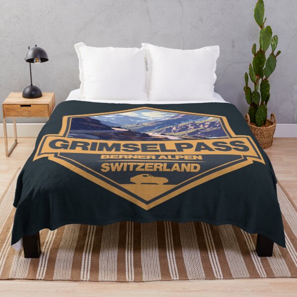 Item preview, Grimsel Pass Switzerland Travel Art Badge designed and sold by KrisSidDesigns.