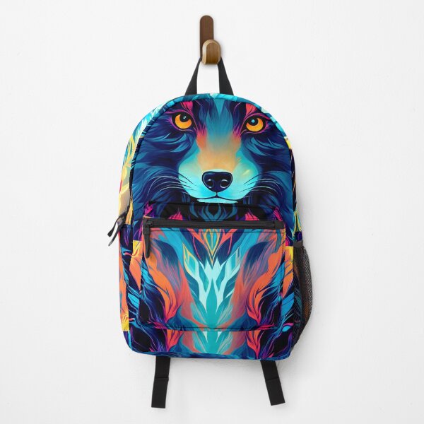 Item preview, Dog with neon colored fur designed and sold by PixelCraftDSG.