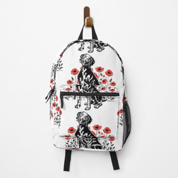 Item preview, Weimaraner sitting in a field of Poppies designed and sold by bluweim.