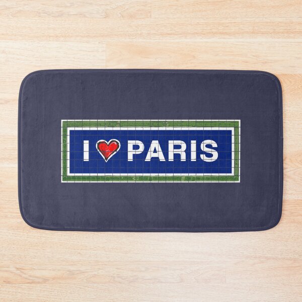 Item preview, I heart PARIS French Subway tile Retro Vintage style green designed and sold by frenchsalsa.